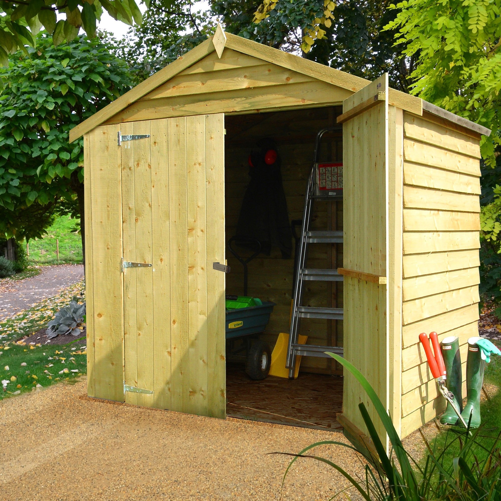 Shire Overlap 4ft x 6ft Pressure Treated Shed - Windowless - Image 2