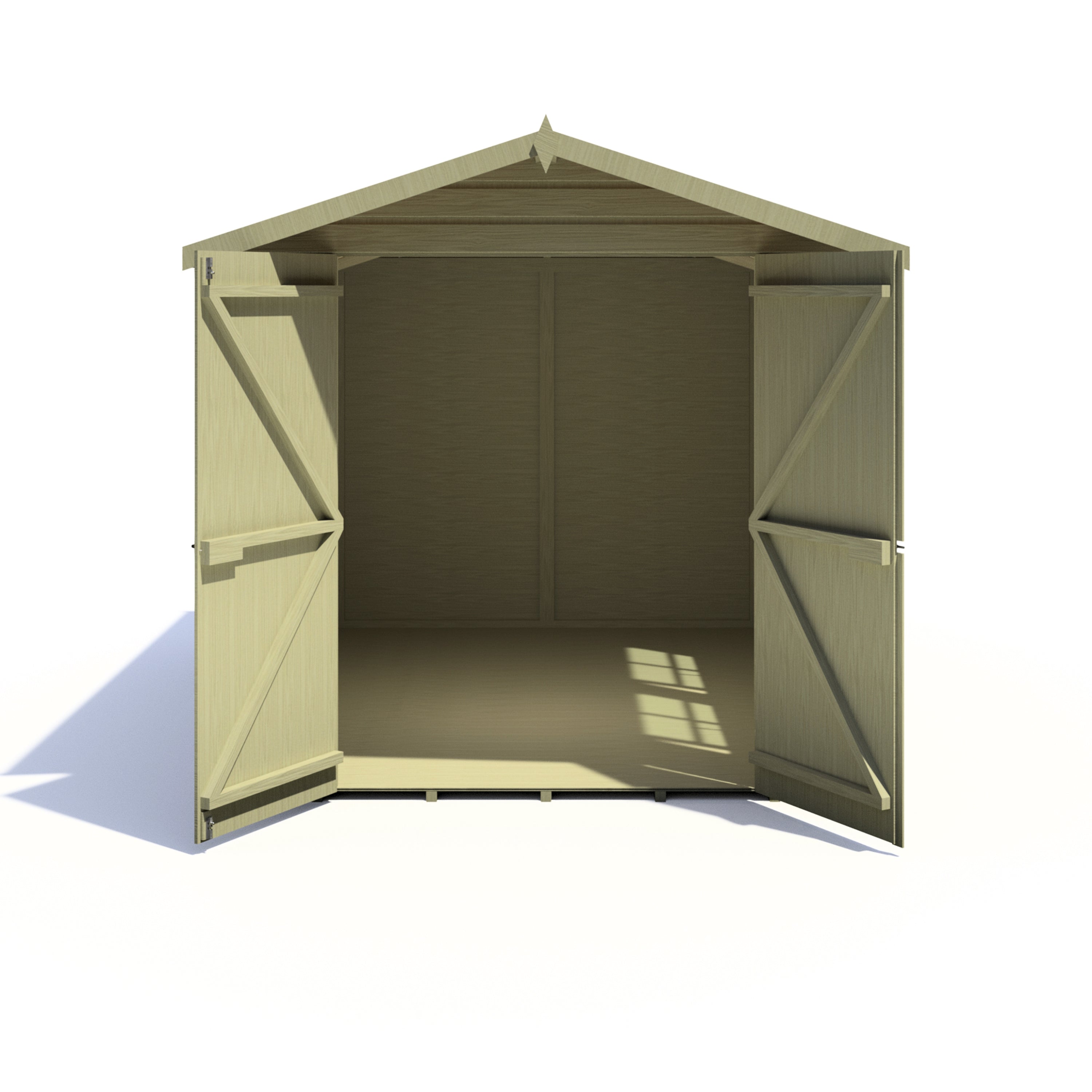 Shire Guernsey 10ft x 7ft Pressure Treated Apex Shed - Image 6