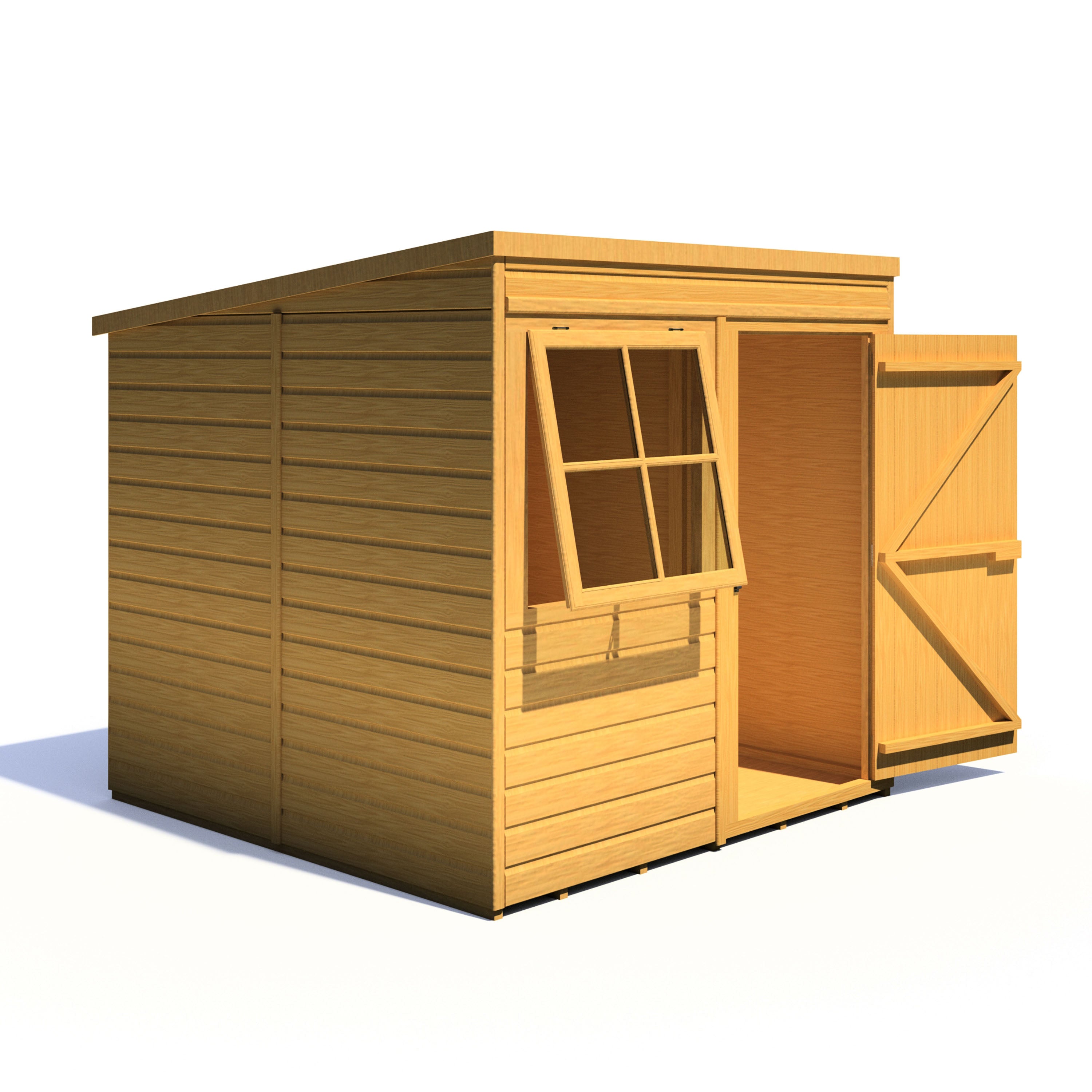 Shire Shiplap 7ft x 7ft Pent Shed - Image 3