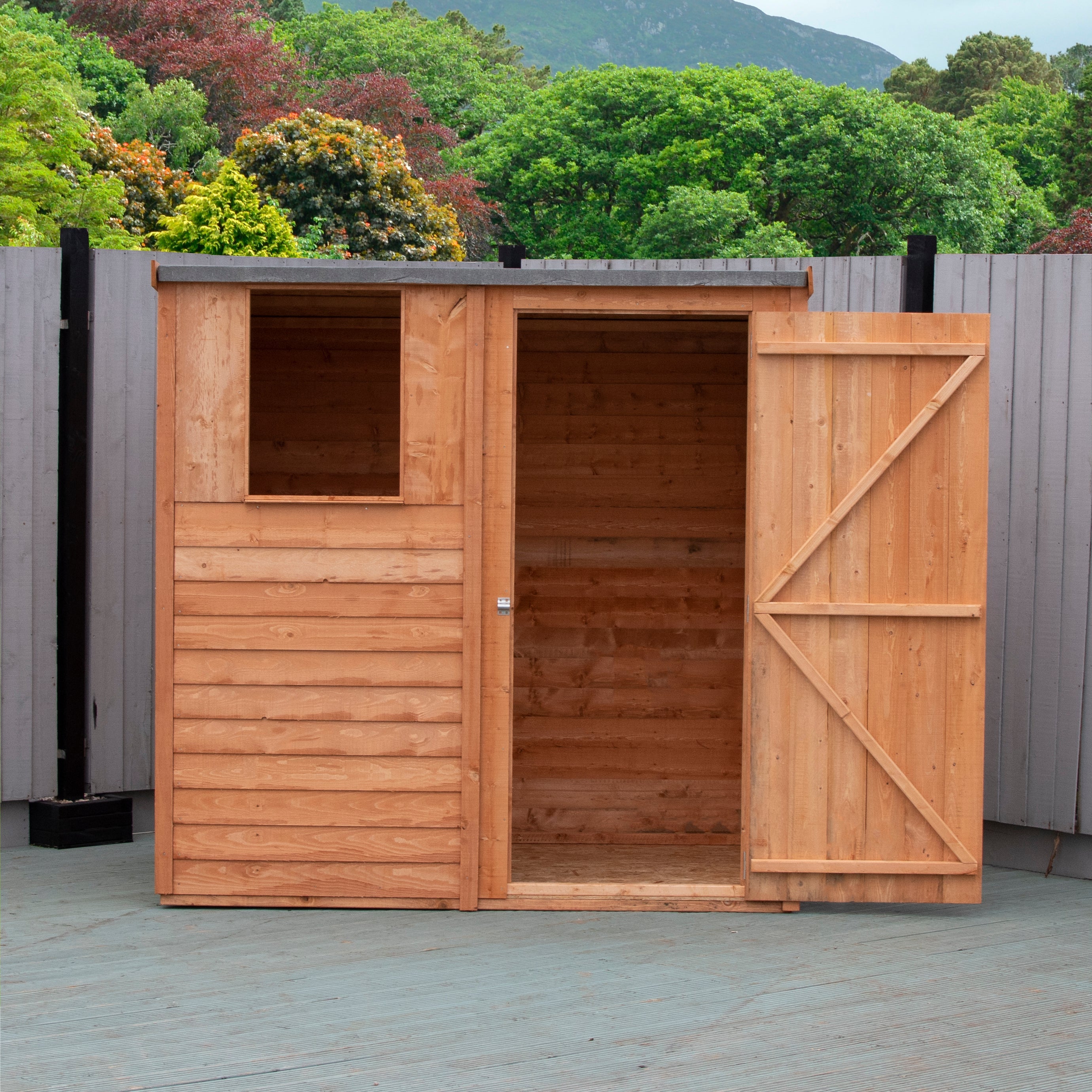 Shire Overlap 6ft x 4ft Pent Shed - Image 4