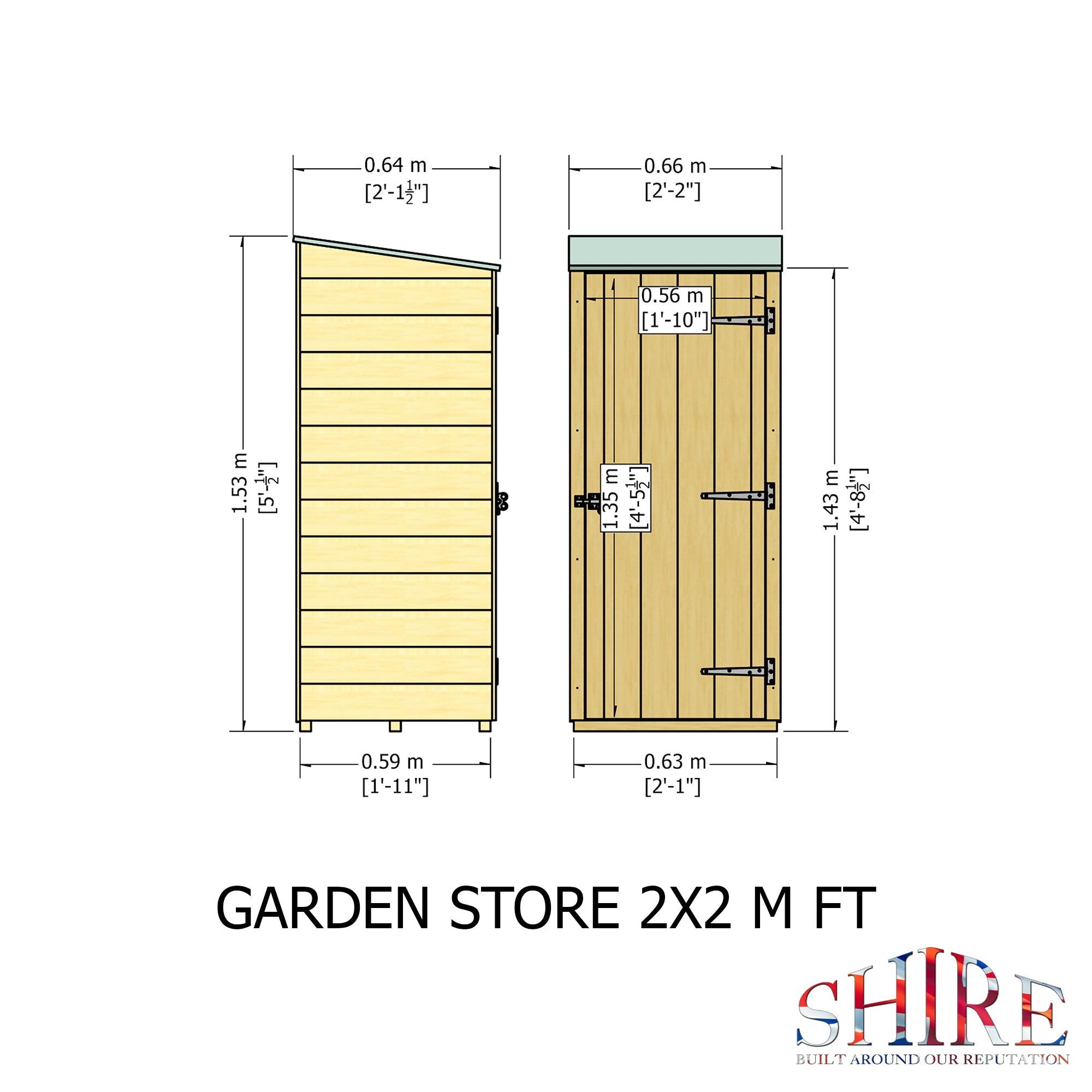 Shire 2ft x 2ft Garden Store - Image 6