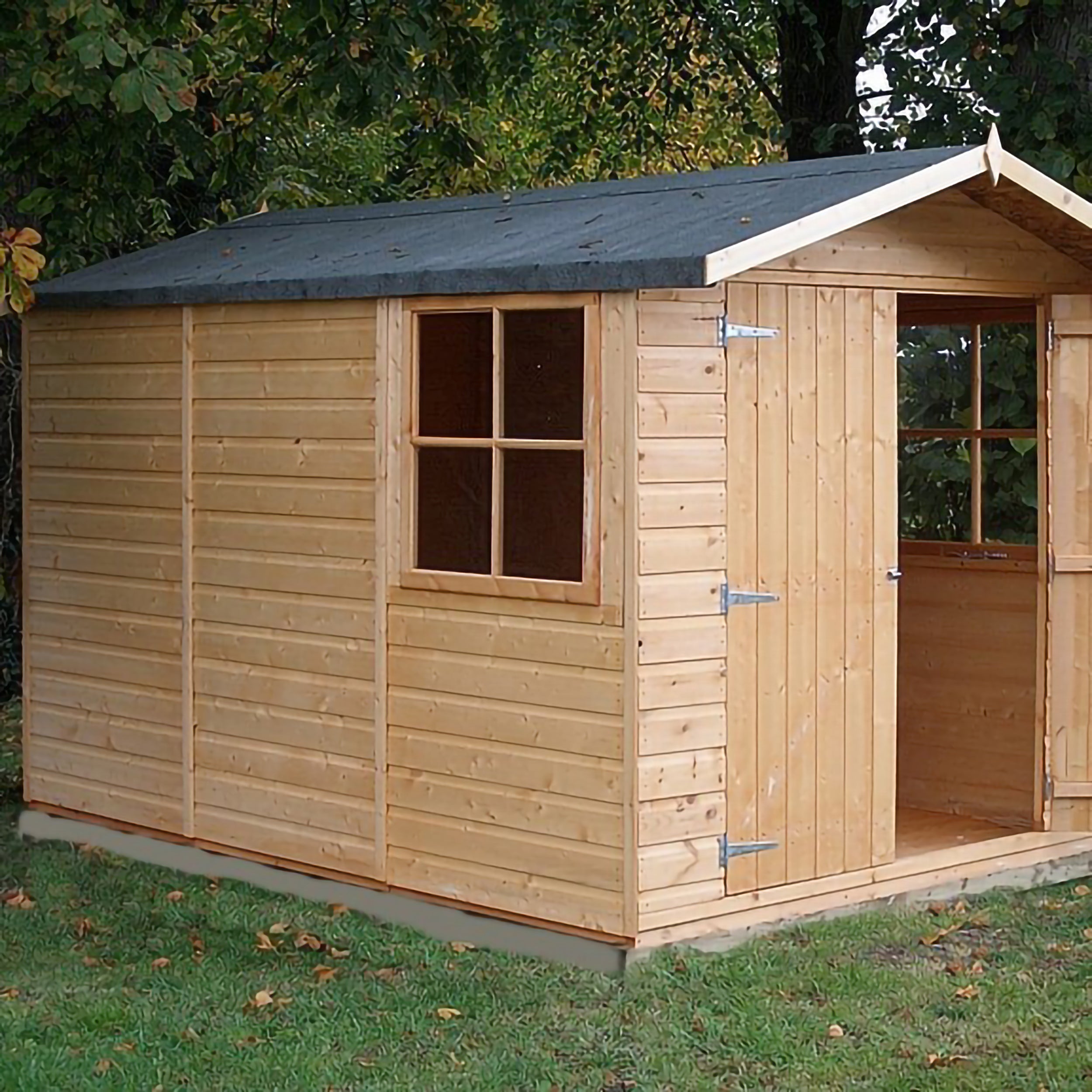 Shire Guernsey 10ft x 7ft Pressure Treated Apex Shed - Image 3