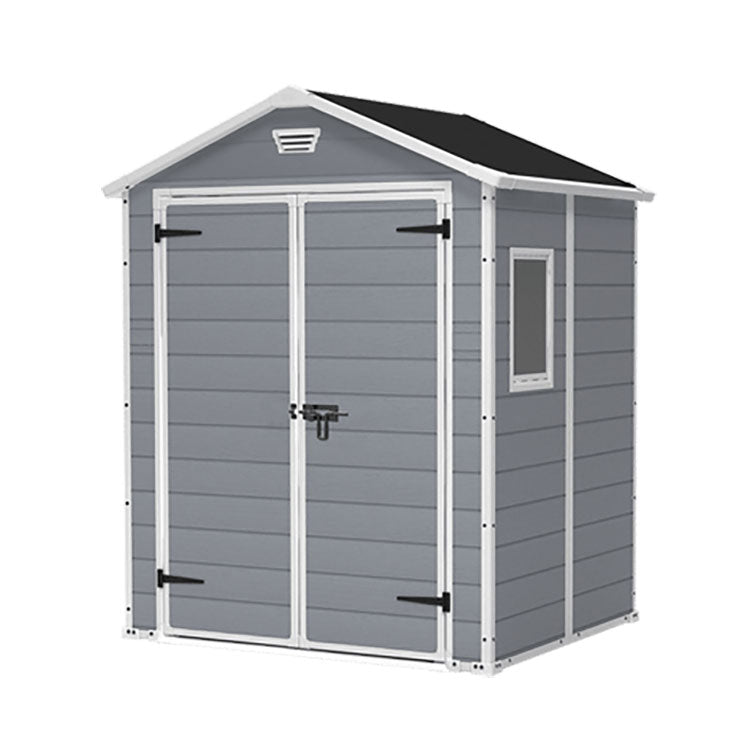Keter Manor Apex Garden Shed 6ft x 5ft - Grey - Image 3
