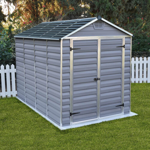 Palram Canopia Skylight 6 ft. x 10 ft. Shed Kit - Dark Grey